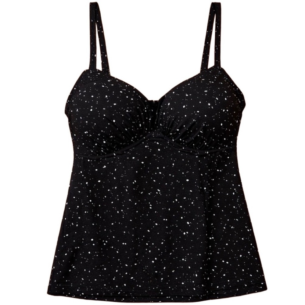 Swimsuits For All Starry Night Underwire Flyaway Tankini Top 36F NWT Bra-Sized - Picture 3 of 7